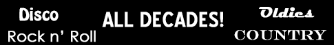 All decades and genres of music!